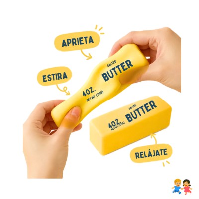Barra de Mantequilla Squishy Antiestrés