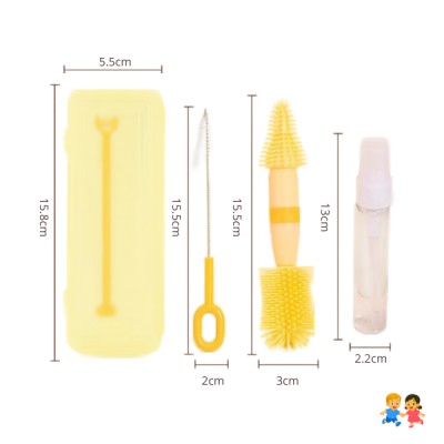 Set Limpieza Cepillos Biberones Mamaderas Portatil Viajes