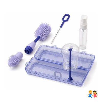 Set Limpieza Cepillos Biberones Mamaderas Portatil Viajes
