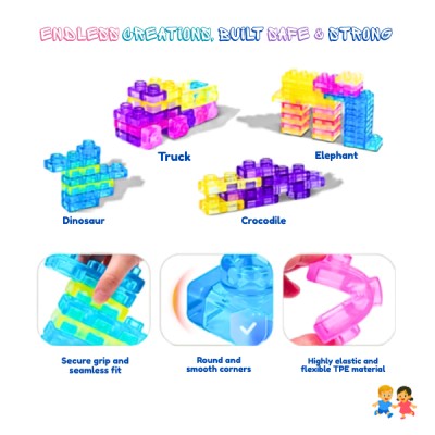 Bloques De Gelatina Construcción Para Niño Siliciona