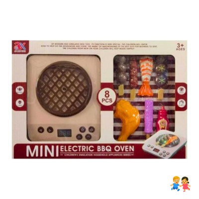 Set Parrilla Juguete Bbq Asador Cocina Infantil Niños