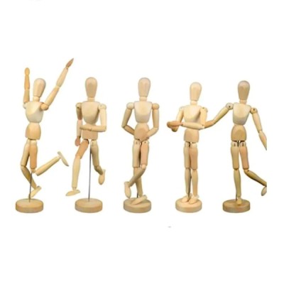 Maniquí Articulado De Madera (figura Humana 20 Cm -unisex)