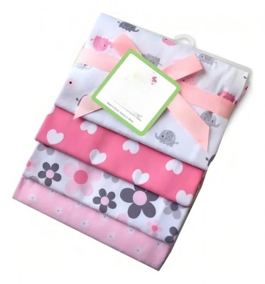 Set 4 Mantas Franela Tutos Bebe Pañales Tela Estampados Bebé.