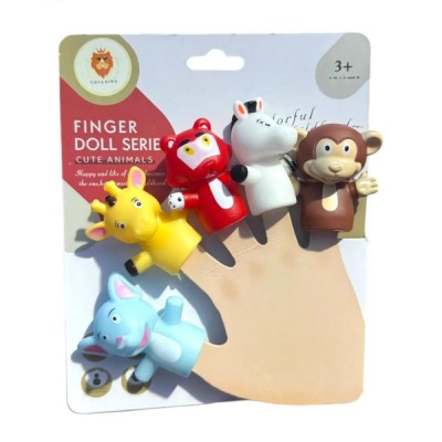 Familia Dedo Títeres Didácticos Papá Dedo Bebé Dedo 5 Pz.