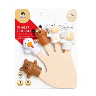 Familia Dedo Títeres Didácticos Papá Dedo Bebé Dedo 5 Pz.