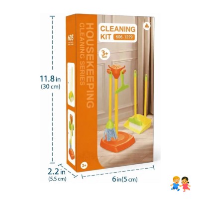 Set De Limpieza Juguete Infantil Escoba Recogedor Trapeador