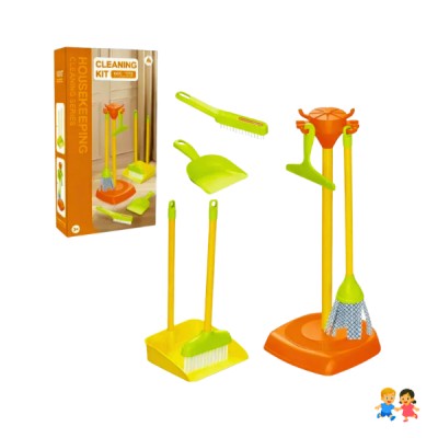 Set De Limpieza Juguete Infantil Escoba Recogedor Trapeador