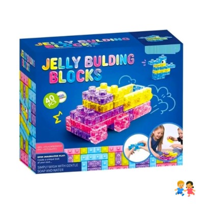 Bloques De Gelatina 40 Pcs Juguete Armable Niños