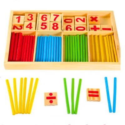 Juego De Madera Números Juego Didáctico Para Niños.