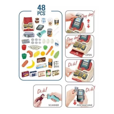 Supermercado Infantil Juguete Didáctico Con Carrito 48 Pcs