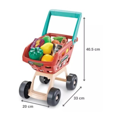 Supermercado Infantil Juguete Didáctico Con Carrito 48 Pcs