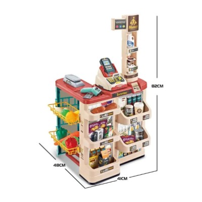 Supermercado Infantil Juguete Didáctico Con Carrito 48 Pcs