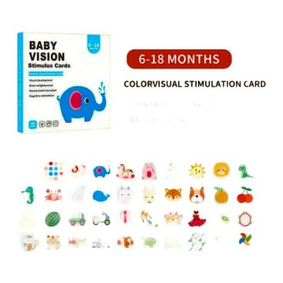 Set Tarjetas De Estimulación Visual Para Bebés 0-36 Meses.