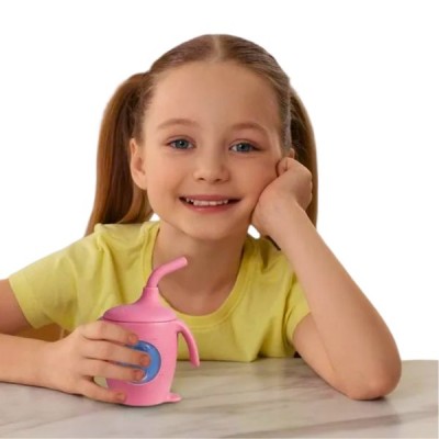 Vaso Entrenador Bebé Silicona Antiderrame Con Bombilla