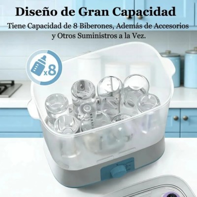 Esterilizador De Mamaderas A Vapor Con Secador 2 En 1
