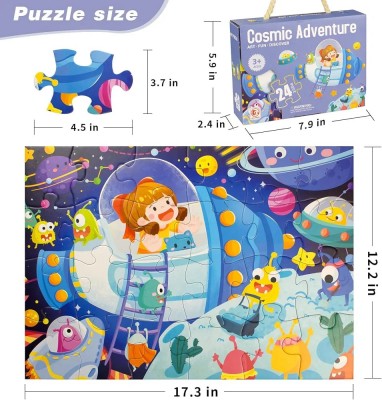 Rompecabezas 24 Piezas Espacio Niños Infantil