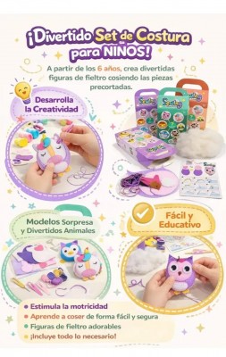 Kit Costura Niños Manualidades Juguete Educativo