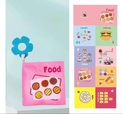 Libro De Tela Educativo Comida Frutas Para Bebés
