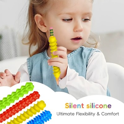 Corrector Agarre Lápiz Silicona Niños Sensorial Escolar