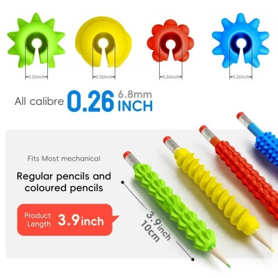 Corrector Agarre Lápiz Silicona Niños Sensorial Escolar