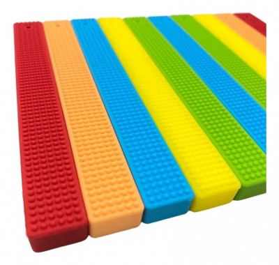 Juguete Sensorial Barra Silicona Flexible Antiestrés