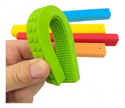 Juguete Sensorial Barra Silicona Flexible Antiestrés