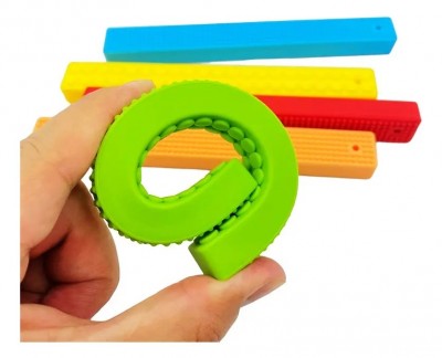 Juguete Sensorial Barra Silicona Flexible Antiestrés
