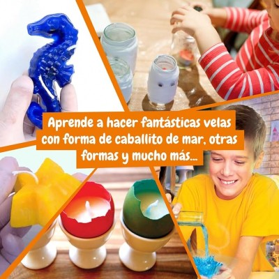 Kit Para Hacer Velas Moldes Experimentos Niños