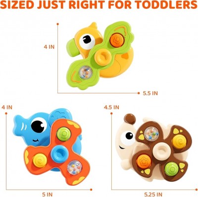 Set 3 Juguetes Sensoriales Bebé Giratorio Spinner