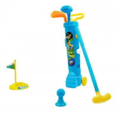 Set Golf Niños Palos Pelotas Juguete Deporte Portatil