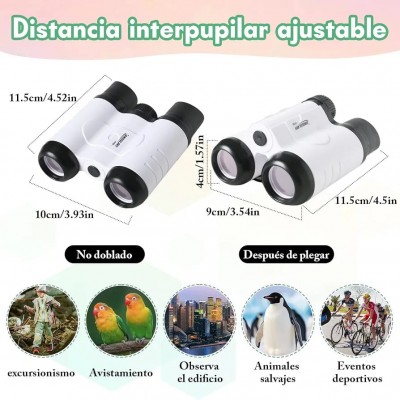 Binoculares Prismáticos Niños Juguete Explorar