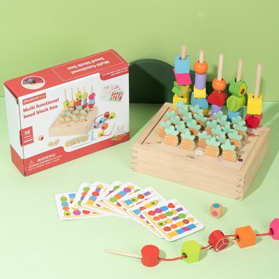 Juguete Educativo Madera Aprendizaje Bloques Colores