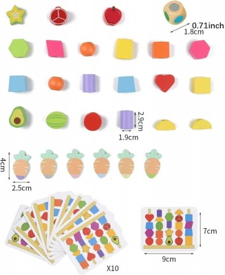 Juguete Educativo Madera Aprendizaje Bloques Colores