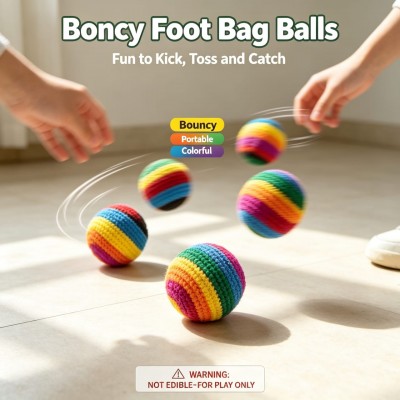 Pelota Antiestres Tejida Tela Futbol Colores
