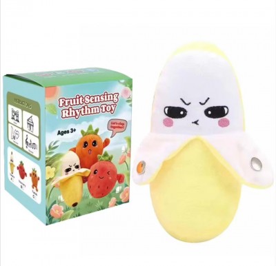 Peluche Musical Fruta Juguete Ritmo Infantil Surtido