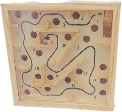 Laberinto Madera Con Bola Metálica Juego Educativo