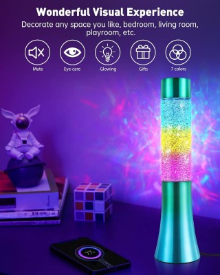Lámpara De Brillante Led Con Purpurina Colores