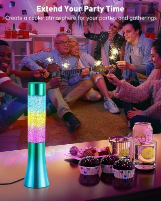 Lámpara De Brillante Led Con Purpurina Colores