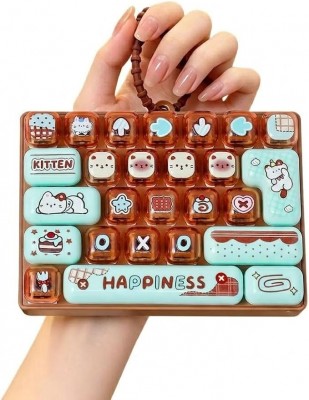 Mini Teclado Antiestrés Llavero Pulsación Botones
