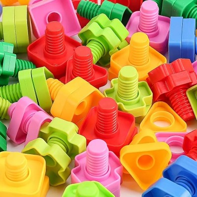 Juego Tuercas Y Tornillos Construcción Educativo