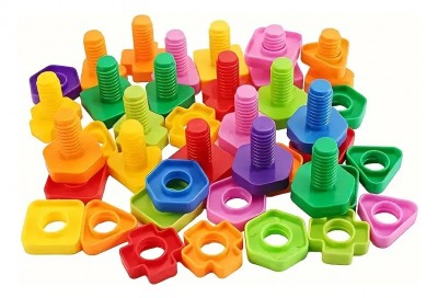 Juego Tuercas Y Tornillos Construcción Educativo