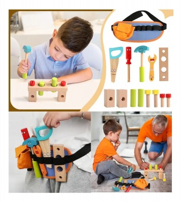 Kit Cinturon De Herramientas De Construccion Para Niños
