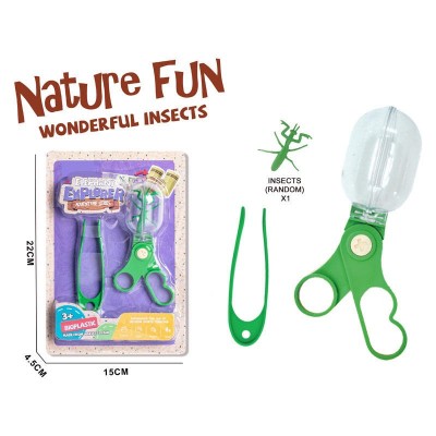Kit De Atrapa Insecto Con Clip Exploración Al Aire Libre