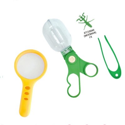 Kit Explorador Niños Lupa Pinzas Aventura