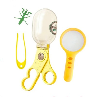 Kit Explorador Niños Lupa Pinzas Aventura