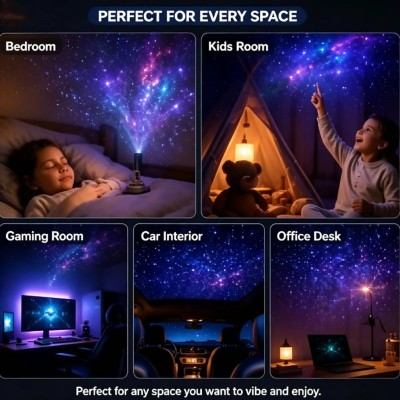 Proyector Galaxia Usb Luz Estrellas Led Ambiente Dormitorio