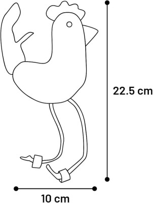 Juguete Sensorial Gallina Cuerda Niños Estimulación