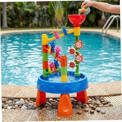 Rueda De Agua Forma De Embudo, Mesa De Playa, Portátil