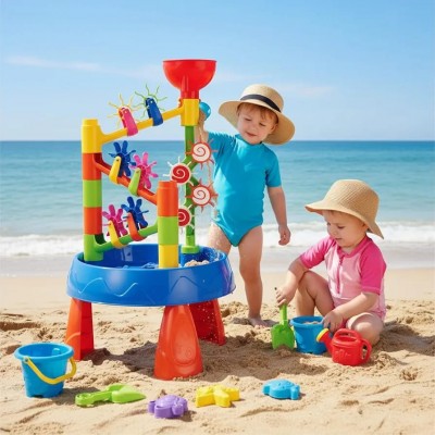 Rueda De Agua Forma De Embudo, Mesa De Playa, Portátil
