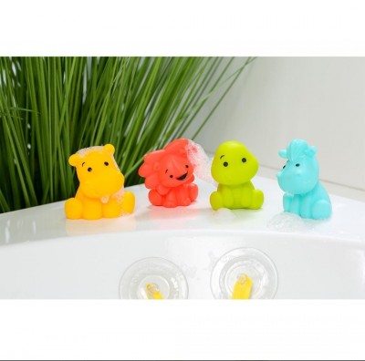 Set Juguetes De Baño Para Bebes Animales De Goma